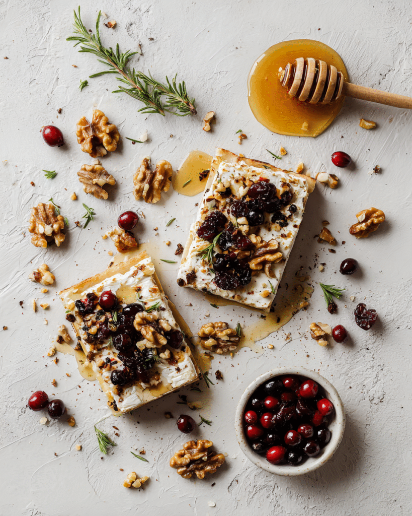 Craving a gourmet appetizer that's both elegant and easy? Dive into our crispy flatbread with brie, cranberries & toasted walnuts drizzled with hot honey. Discover culinary bliss in minutes!