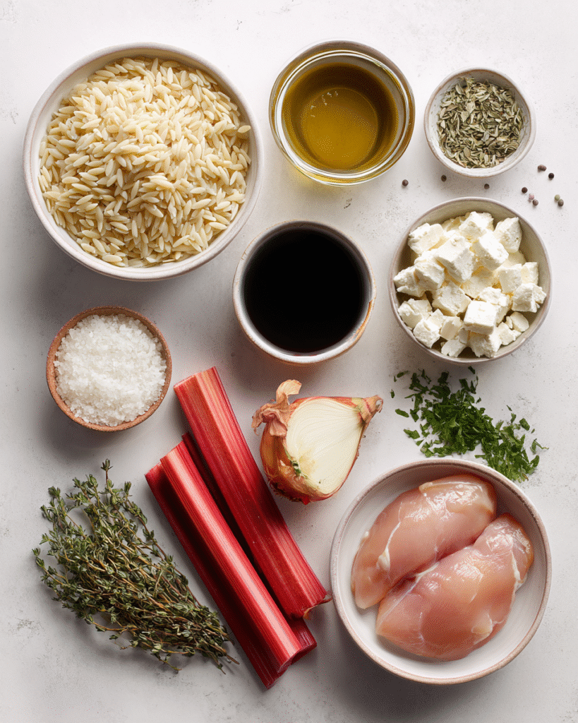 Best Balsamic Glazed Chicken Orzo: A Tangy Mediterranean Delight 4 Craving a Mediterranean meal that's bursting with flavor? Our Balsamic Glazed Chicken & Orzo with Feta and Herbed Rhubarb Relish transforms weeknight dinners into gourmet experiences. Learn how!