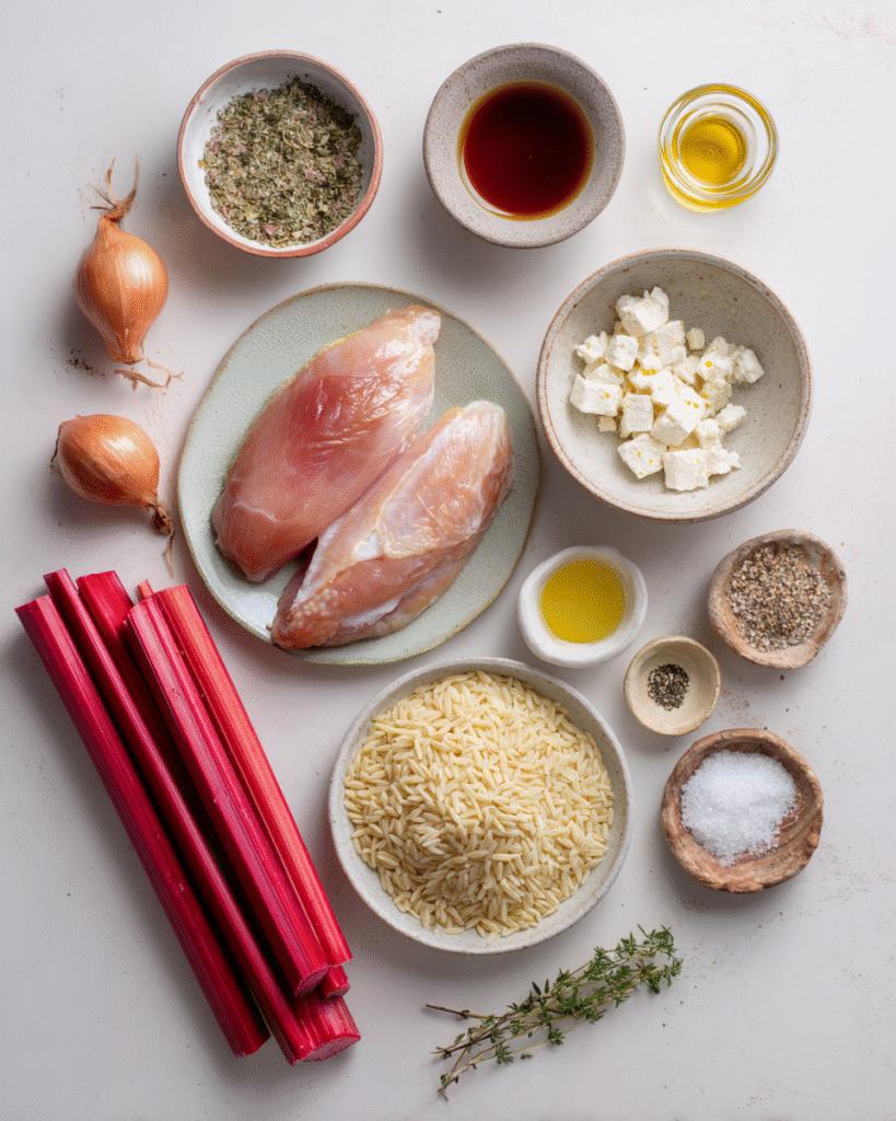 Craving a zesty weeknight dinner? Our Balsamic Glazed Chicken & Orzo with Feta and Herbed Rhubarb Relish transforms your meal into a flavor-packed adventure. Discover now!