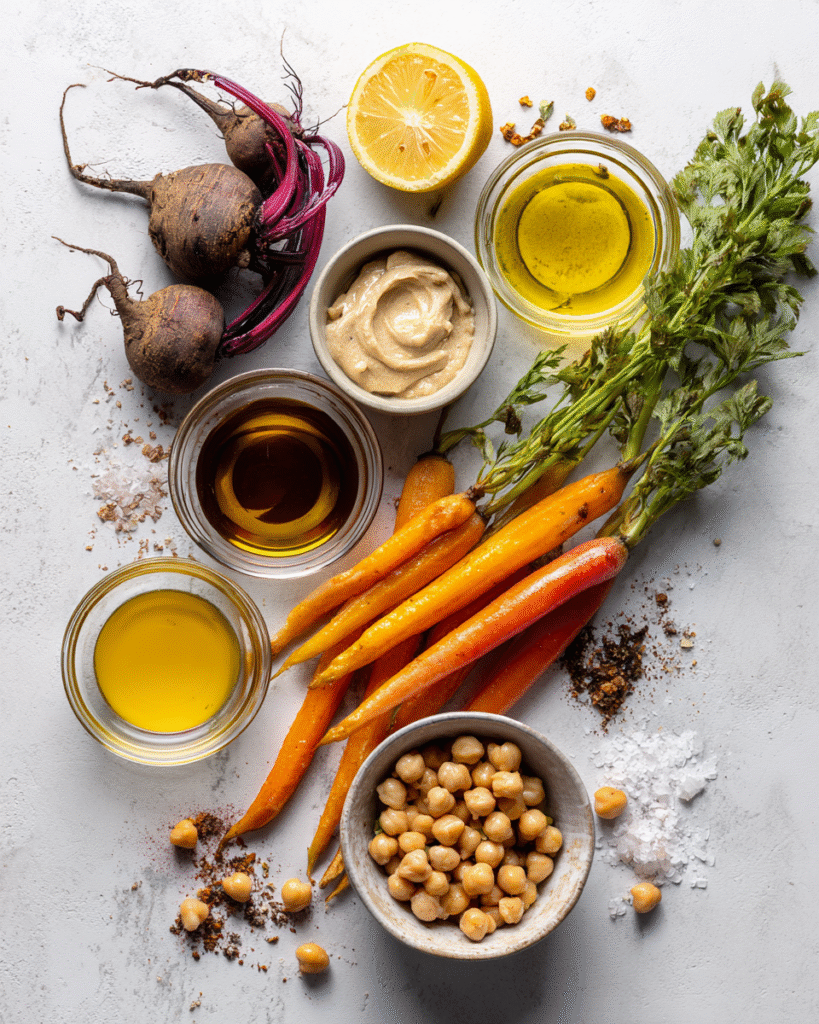 Roasted Beet Chickpea Wraps: A Flavor-Packed Veggie Delight 4 Craving a vibrant veggie wrap that's bursting with flavor? Our Roasted Beet and Chickpea Wraps with Smoky Tahini-Lemon Sauce deliver a delicious plant-based meal in minutes. *Discover now!