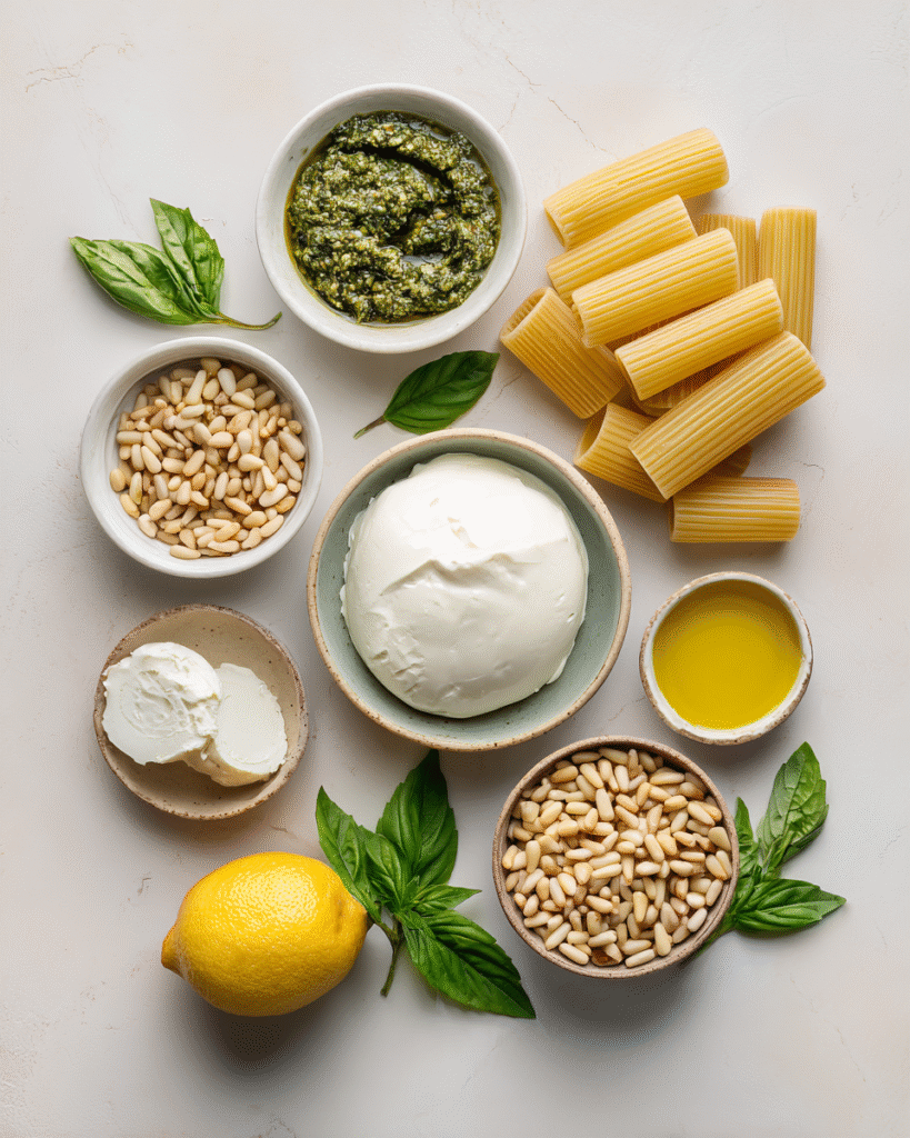 Lemon Pesto Rigatoni: A Creamy Burrata Dream 4 Craving a creamy pasta that screams summer? Our Lemon Pesto Rigatoni with Burrata and Roasted Pine Nuts delivers zesty, indulgent flavor in every bite. Learn how to elevate your dinner tonight!