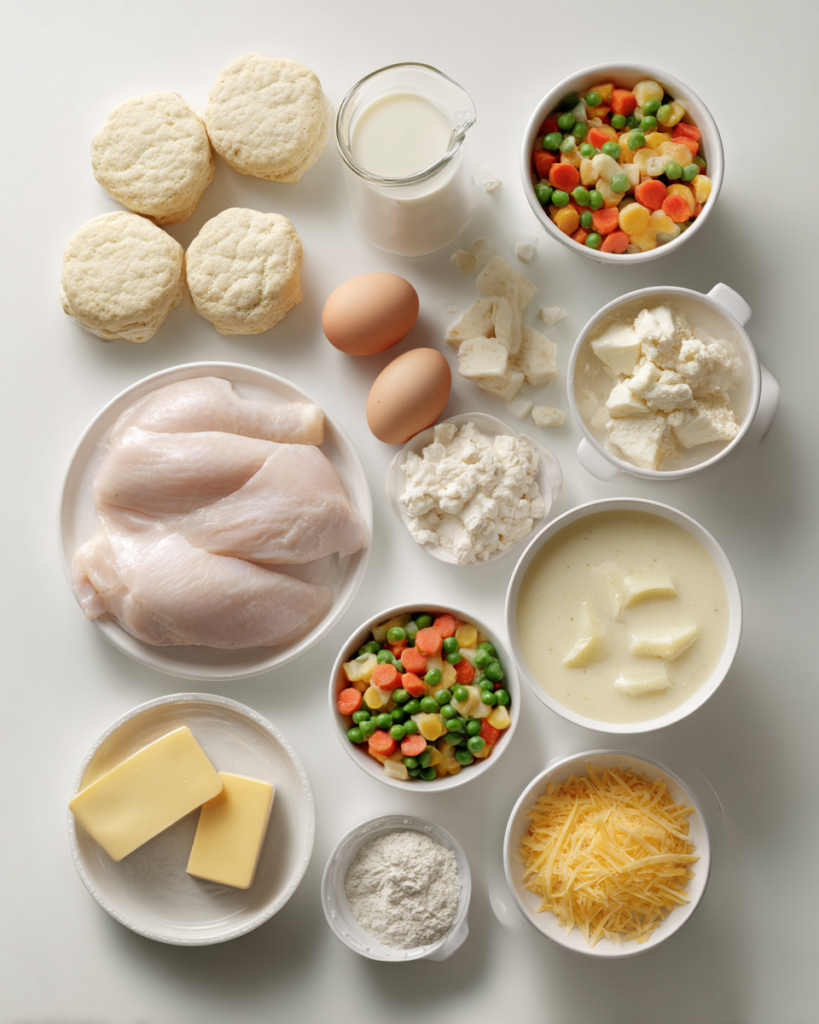 Chicken Bubble Biscuit Bake: Comfort Food Magic! 4 Craving a comforting dinner that'll wow your family? Our Chicken Bubble Biscuit Bake Casserole delivers mouthwatering layers of cheesy goodness in one easy dish! Learn more.