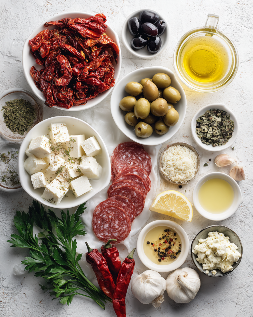 Antipasto Wreath: Wow Your Guests with Chili Honey Feta Dip 4 Antipasto Wreath: Wow Your Guests with Chili Honey Feta Dip