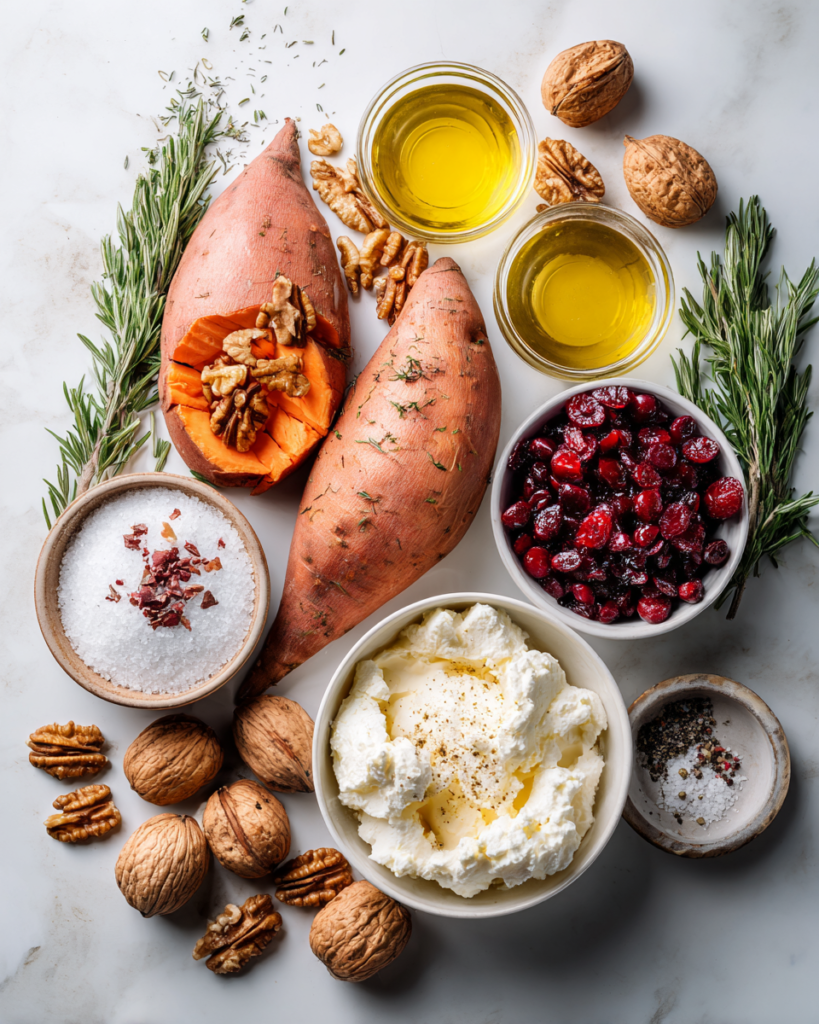 Roasted Sweet Potato Boats: A Zesty Cranberry-Walnut Delight 4 Roasted Sweet Potato Boats: A Zesty Cranberry-Walnut Delight
