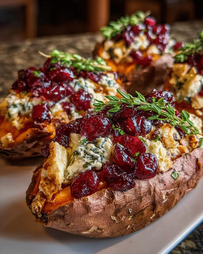 How to Make Maple Pecan & Brie Stuffed Sweet Potatoes Shine