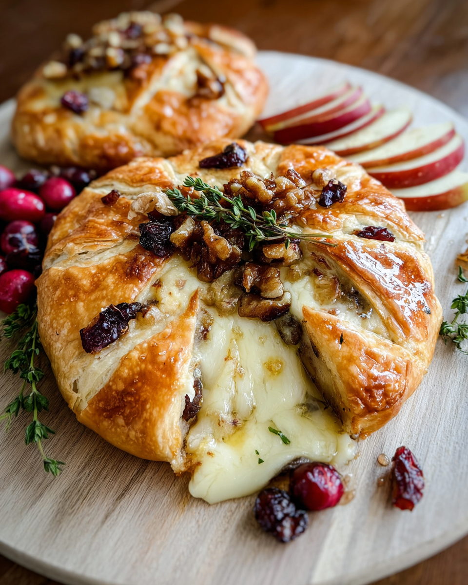 Mini Pizza with Brie, Cranberries & Walnuts: Drool-Worthy Holiday Appetizer