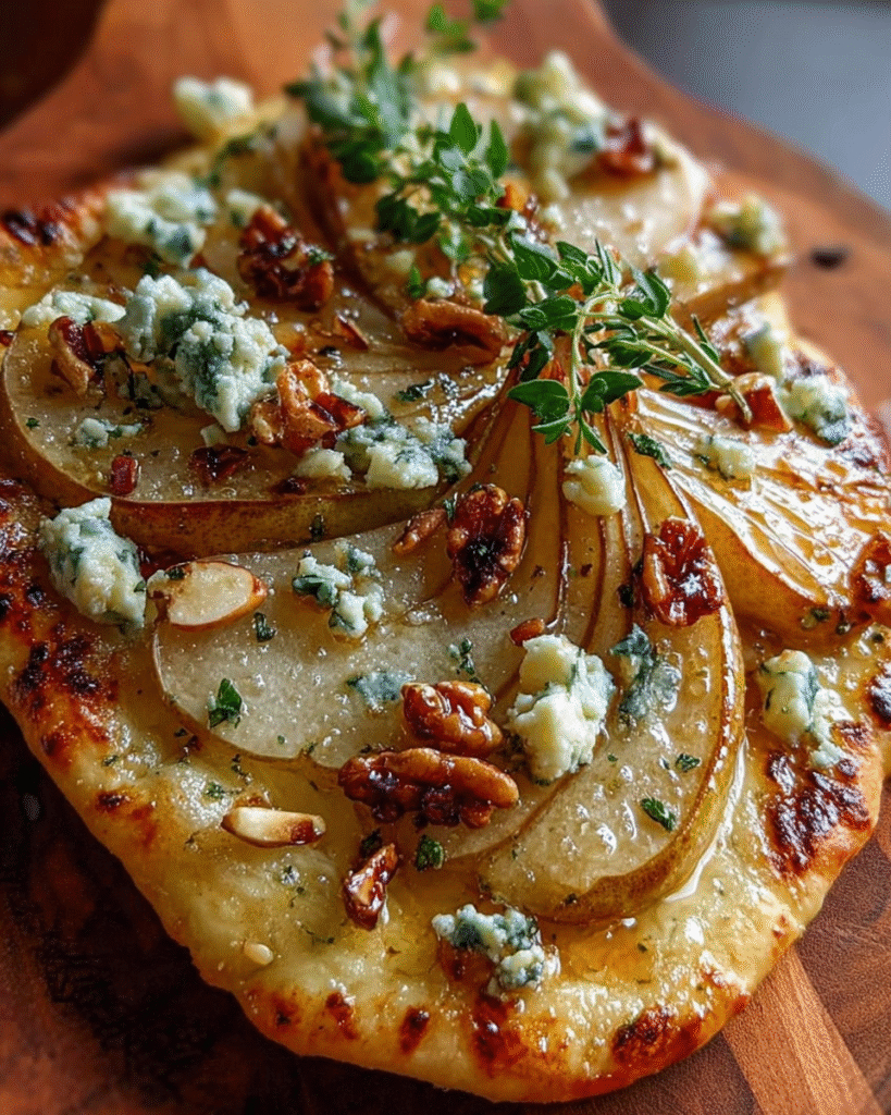 How to Make the Ultimate Pear & Gorgonzola Flatbread Sensation