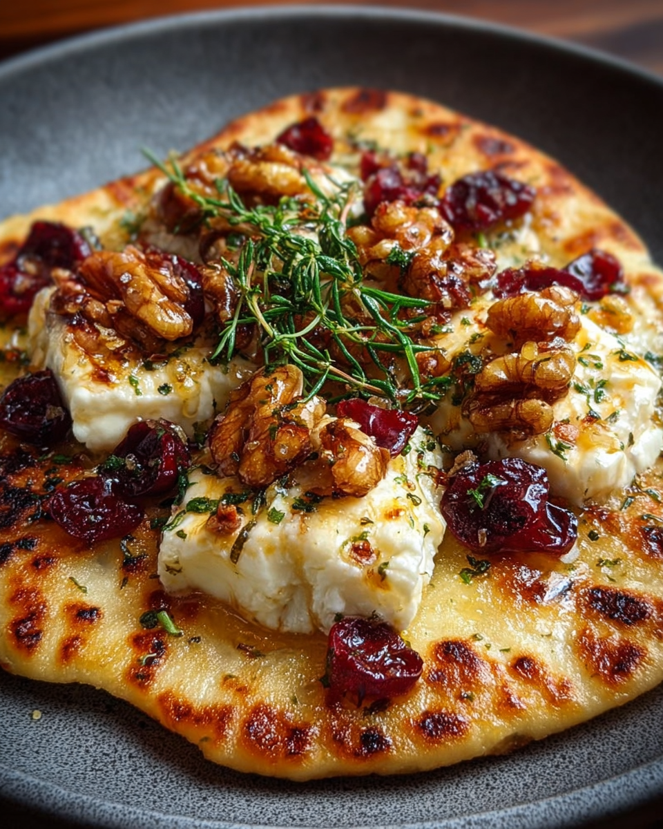 Crispy Flatbread: Brie, Cranberry & Walnut Flavor Explosion! 3 Crispy Flatbread: Brie, Cranberry & Walnut Flavor Explosion!