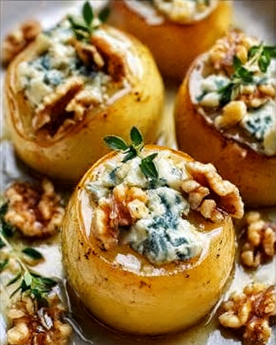 Roasted Pears with Blue Cheese: A Gourmet Delight