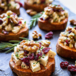Sweet Potato Rounds with Brie: A Festive Holiday Appetizer