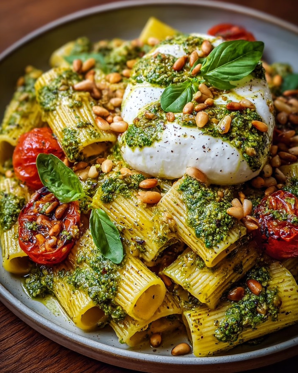 Lemon Pesto Rigatoni: A Creamy Burrata Delight 3 Lemon Pesto Rigatoni: A Creamy Burrata Delight