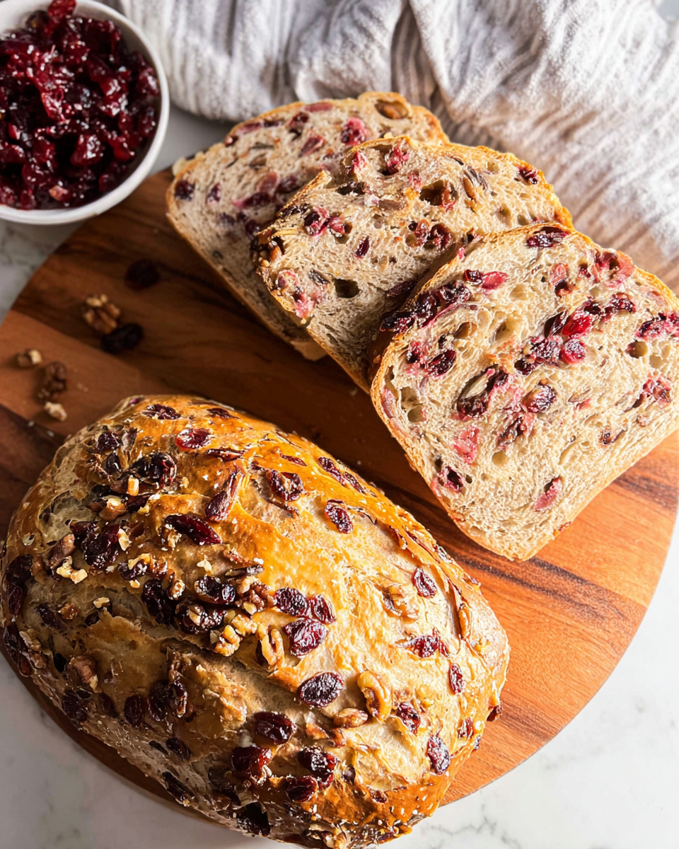 No-Knead Cranberry Walnut Bread: Easiest Homemade Recipe Ever! 3 No-Knead Cranberry Walnut Bread: Easiest Homemade Recipe Ever!