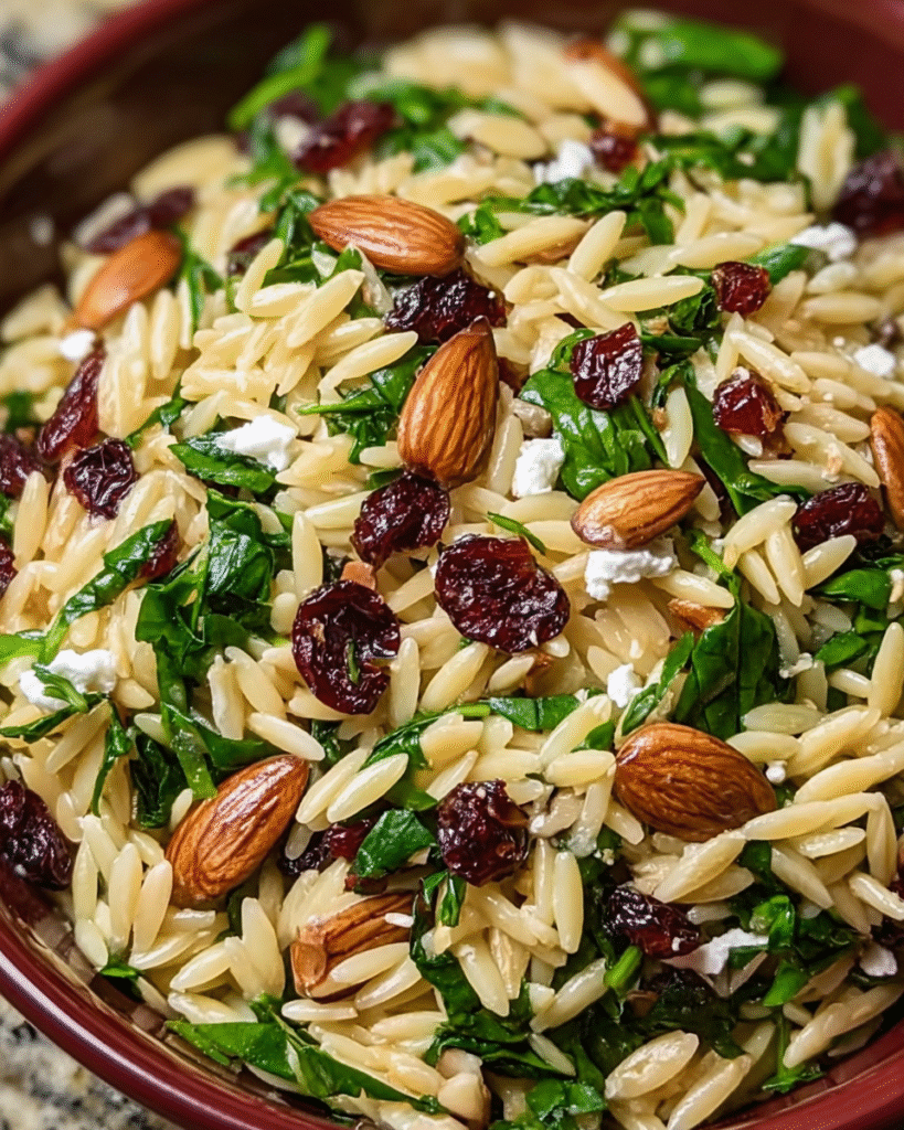 Choy and Orzo Salad: Fresh Cranberry Crunch You'll Love!
