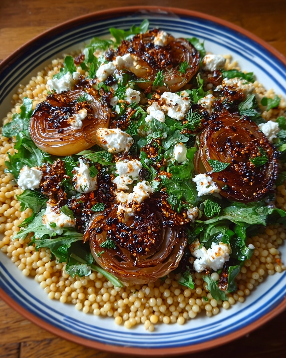 Caramelized Shallot Couscous: A Gourmet Salad Sensation