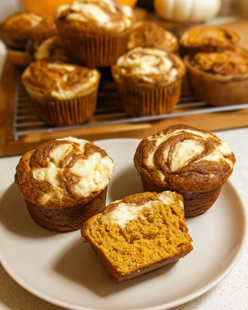 Pumpkin Cream Cheese Swirl Muffins: Autumn Bliss in Every Bite 6 0 1 3 1