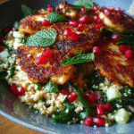 Halloumi & Pomegranate Couscous: A Zesty Mediterranean Delight