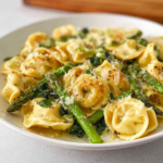 Crispy Parmesan Tortellini: Lemony Spinach Magic