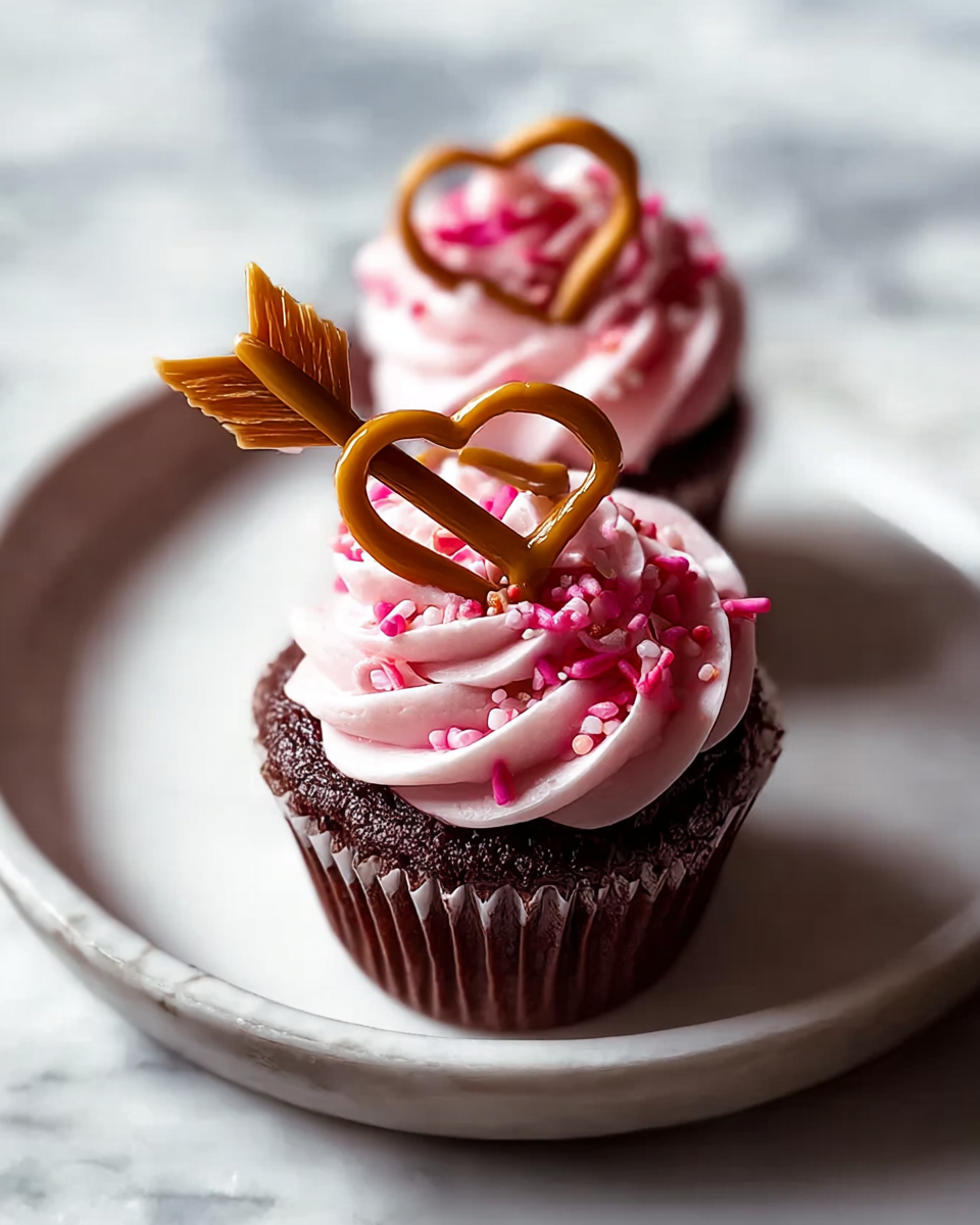 Craving a sweet Valentine's treat? Bake up a batch of Cupid's Arrow Cupcakes - delectable homemade confections with a festive twist. *Discover the recipe now!*