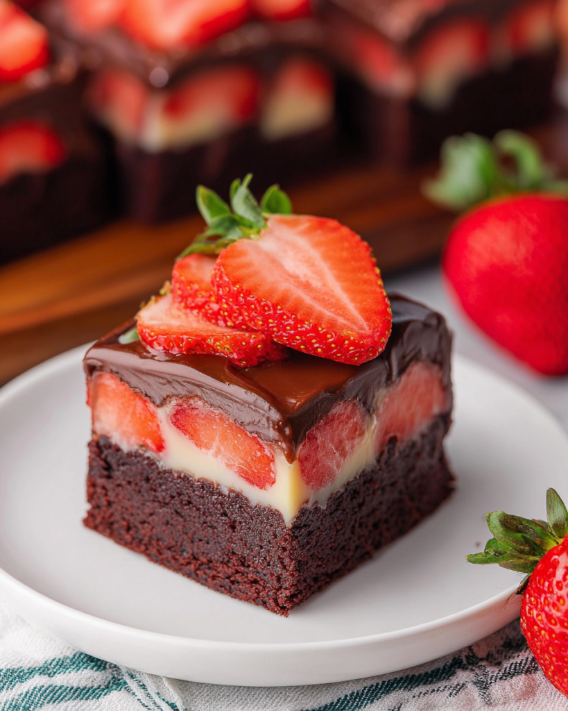 Craving a decadent treat? Try these Strawberry Brownies with White Chocolate Ganache - rich, fudgy, and bursting with flavor. *Discover the recipe now!*