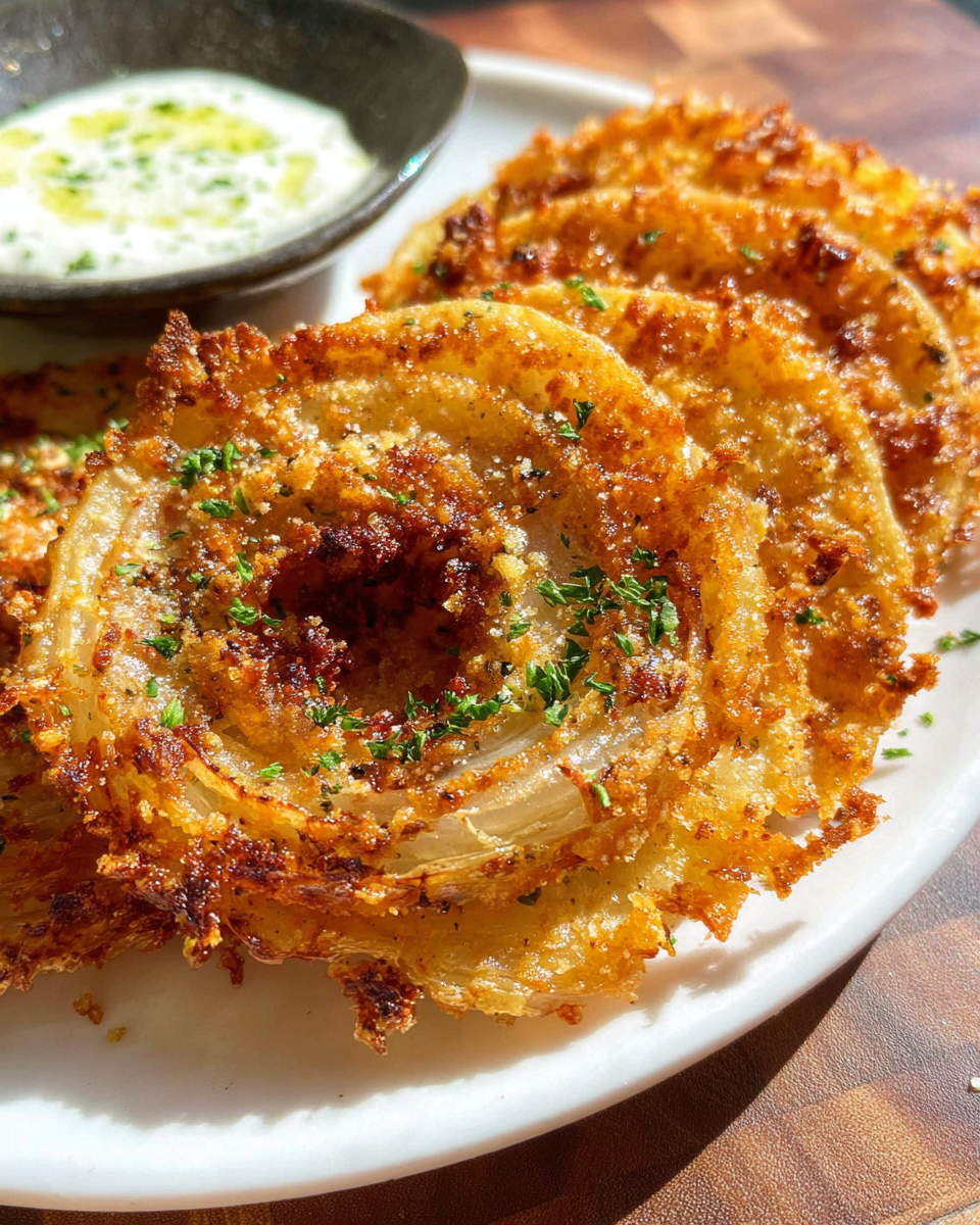 Craving a crunchy, cheesy snack? Try our mouthwatering Parmesan Onion Ring Chips - the ultimate homemade treat. *Discover the recipe*