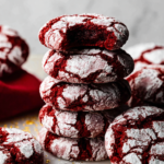 Craving a delicious treat? Try these mouthwatering Red Velvet Crinkle Cookies - the perfect balance of rich cocoa and sweet cream cheese. Discover the recipe now!