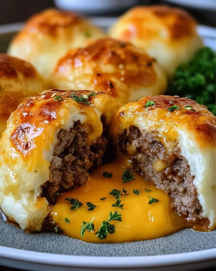 Crave the ultimate flavor explosion? Garlic Parmesan Beef Cheeseburger Bombs deliver a delightful twist on your burger cravings. Discover this delicious solution now.