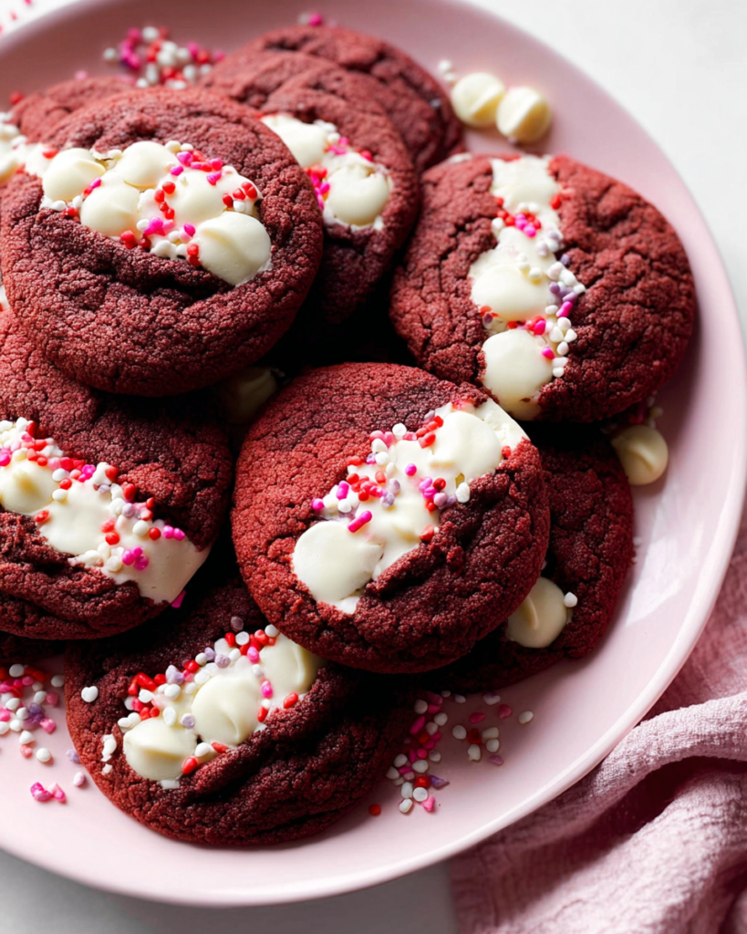 Craving a decadent delight? Discover the best red velvet white chocolate chip cookies - a heavenly combination that'll satisfy your sweet tooth. Try them now!