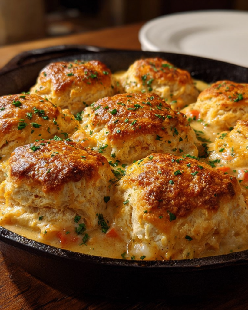 Are you craving the ultimate comfort food? Discover the delicious fusion of Red Lobster biscuits and classic chicken pot pie. Indulge in this satisfying blend of flavors.