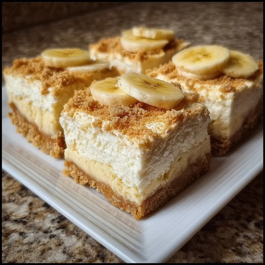 Banana Pudding Cheesecake Squares 4 Banana Pudding Cheesecake Squares