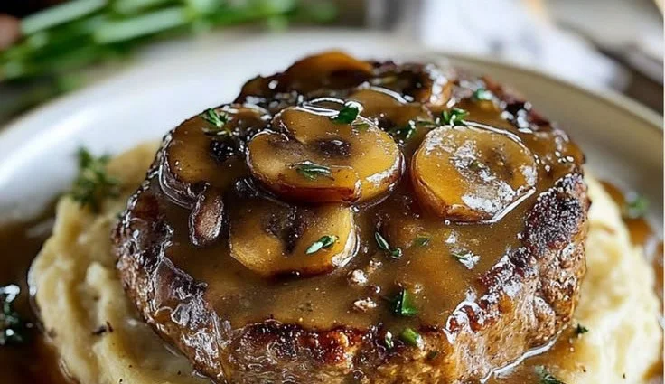Bobby Flay's Salisbury Steak with Gravy 4 Bobby Flay's Salisbury Steak with Gravy