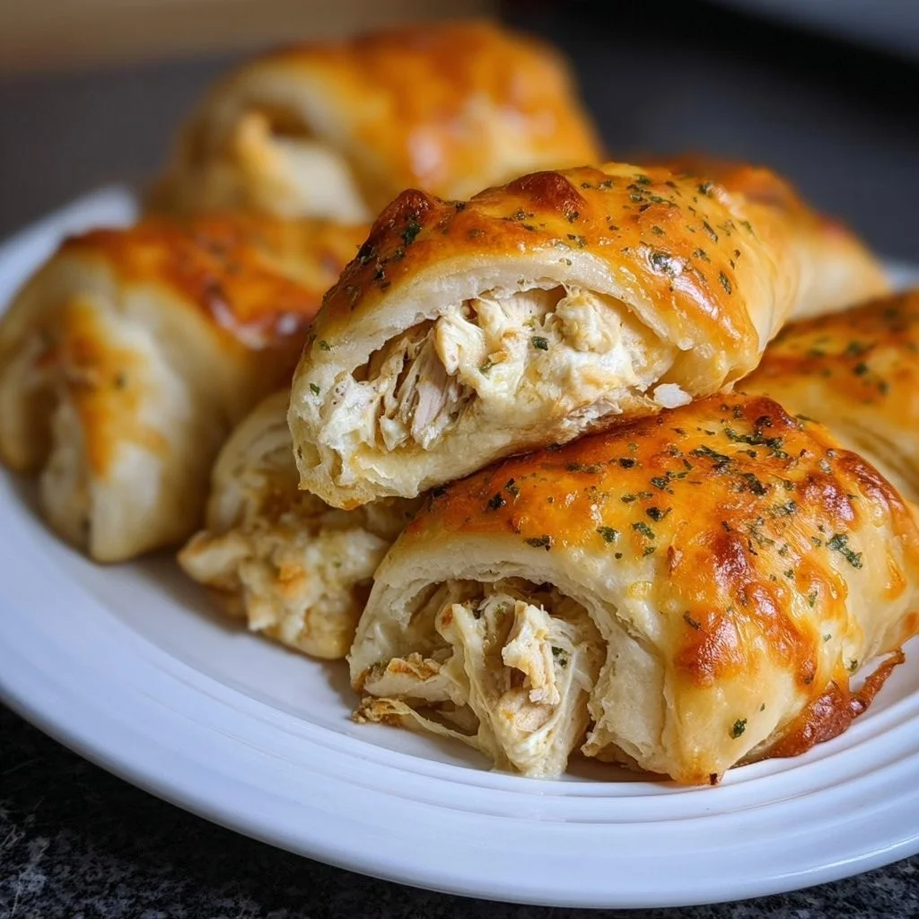 Cheesy Chicken-Stuffed Crescent Roll Bundles