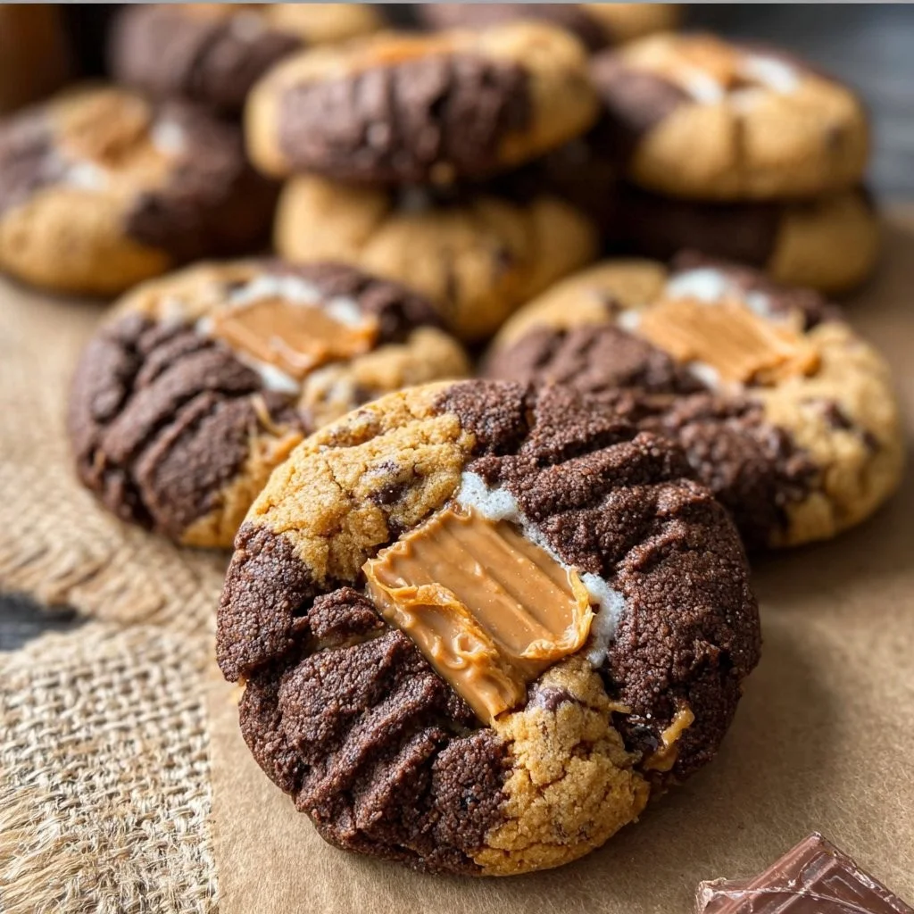 Chocolate Peanut Butter Ruckus Cookies