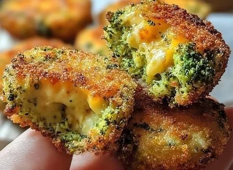 Crispy Broccoli Cheese Rounds