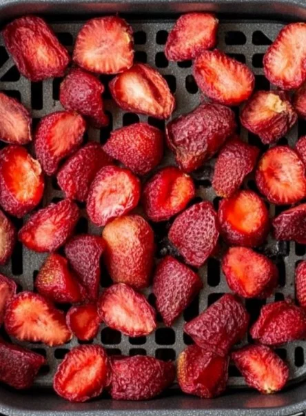 Dehydrated Strawberries 2 Bowl of vibrant dehydrated strawberries ready for snacking or cooking