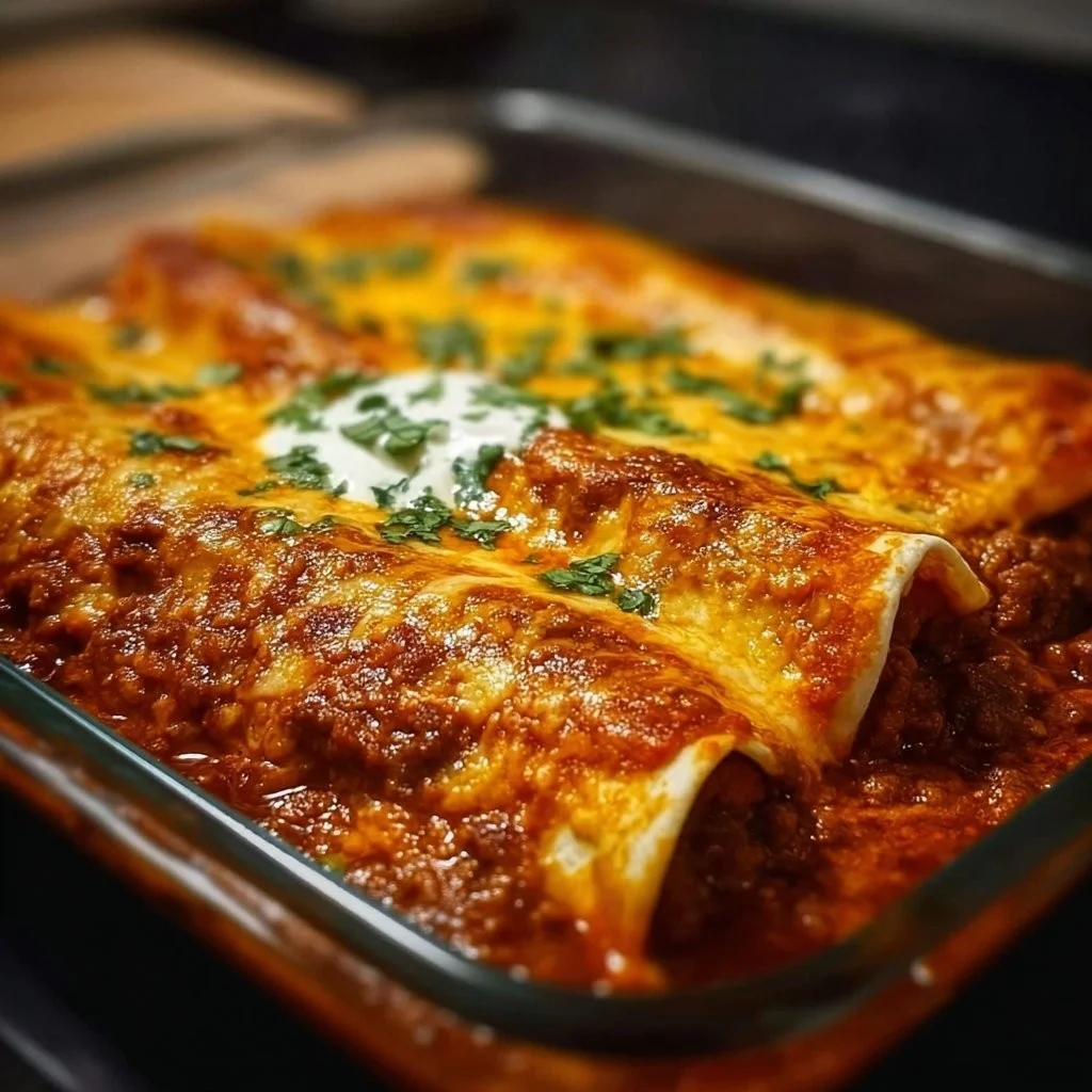Easy Ground Beef Enchiladas