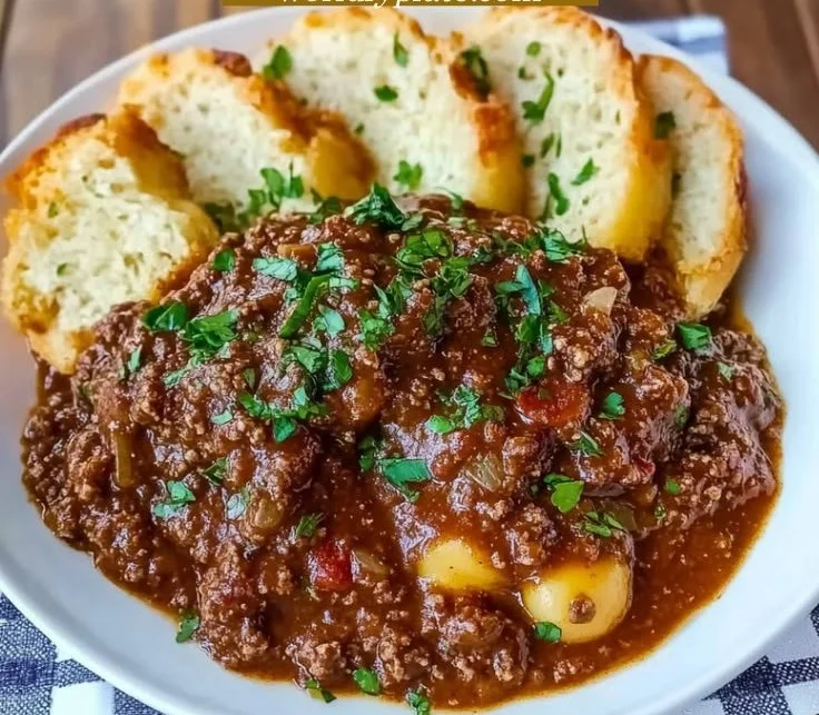 Garlic Bread Sloppy Joes 4 Garlic Bread Sloppy Joes
