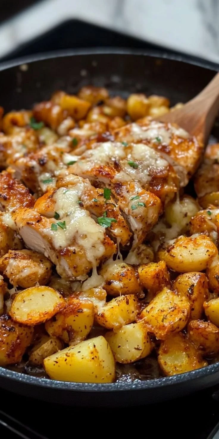 Garlic Parmesan Chicken and Potatoes 4 Garlic Parmesan Chicken and Potatoes