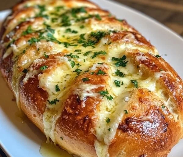 Gooey Garlic Cheese Bread