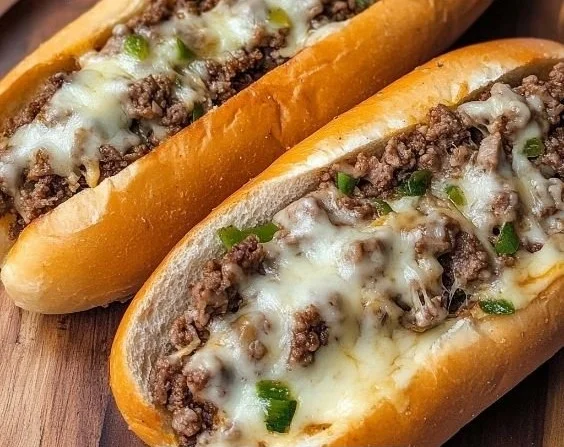 Ground Beef Philly Cheesesteaks 4 Ground Beef Philly Cheesesteaks