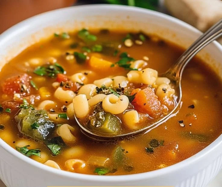 Italian Minestrone Soup 3 Bowl of delicious Italian Minestrone Soup with fresh vegetables and herbs