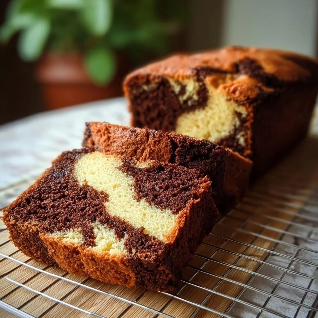 Marble Moist Loaf Cake