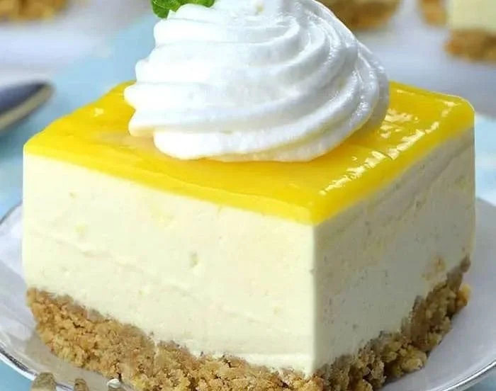 No Bake Lemon Cheesecake Bars 4 No Bake Lemon Cheesecake Bars