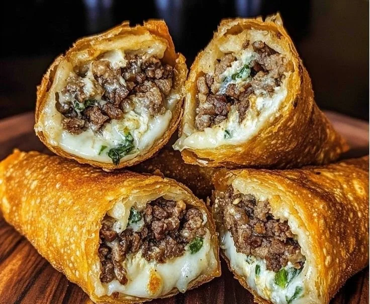 Philly Cheesesteak Egg Rolls