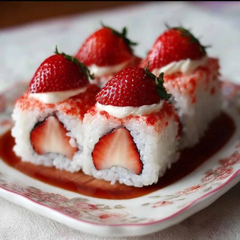 Strawberry Shortcake Sushi