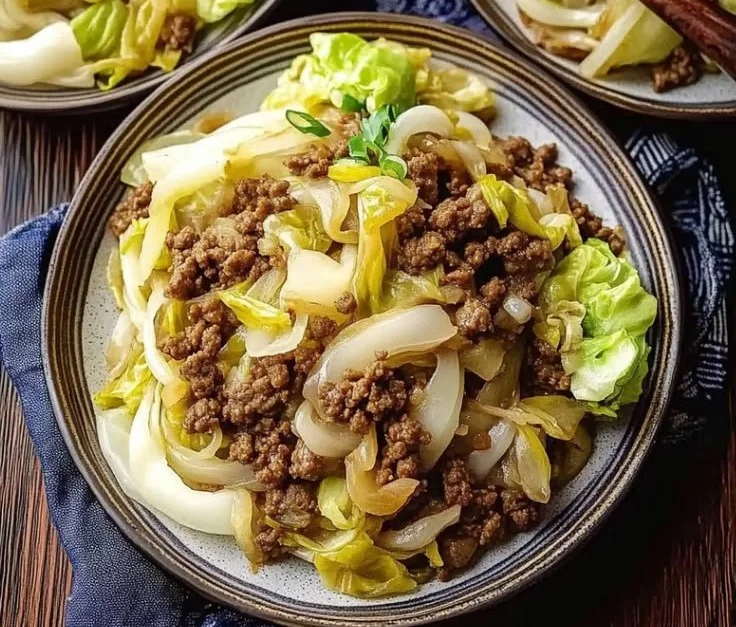 Tasty Ground Beef and Cabbage Skillet
