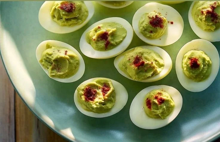 AVOCADO DEVILED EGGS