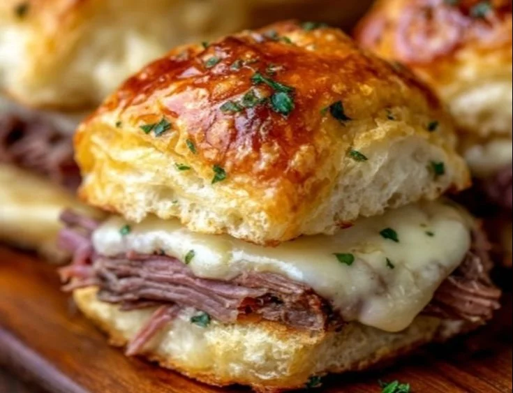 Baked French Dip Biscuits