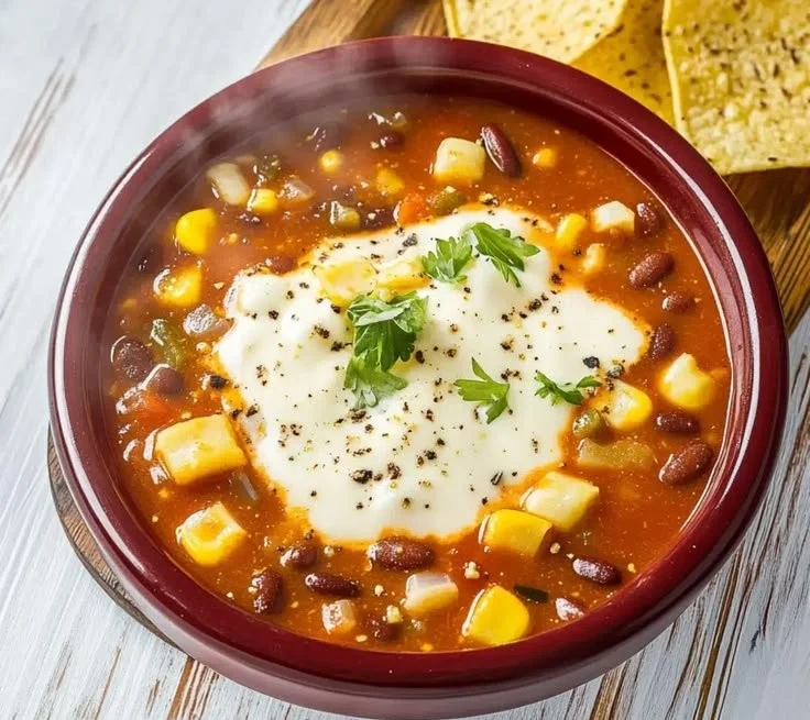 Cheesy Keto Taco Soup