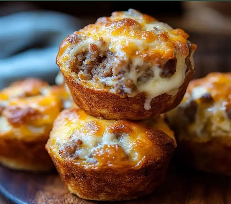 Crazy-Good Cheesy Sausage Muffins for Breakfast Bliss