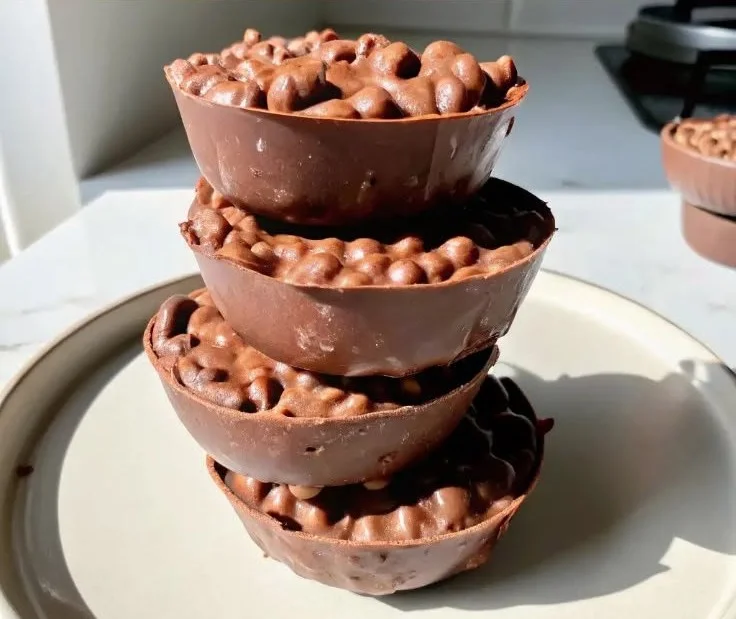 Chocolate Peanut Butter Crunch Cups 4 Chocolate Peanut Butter Crunch Cups